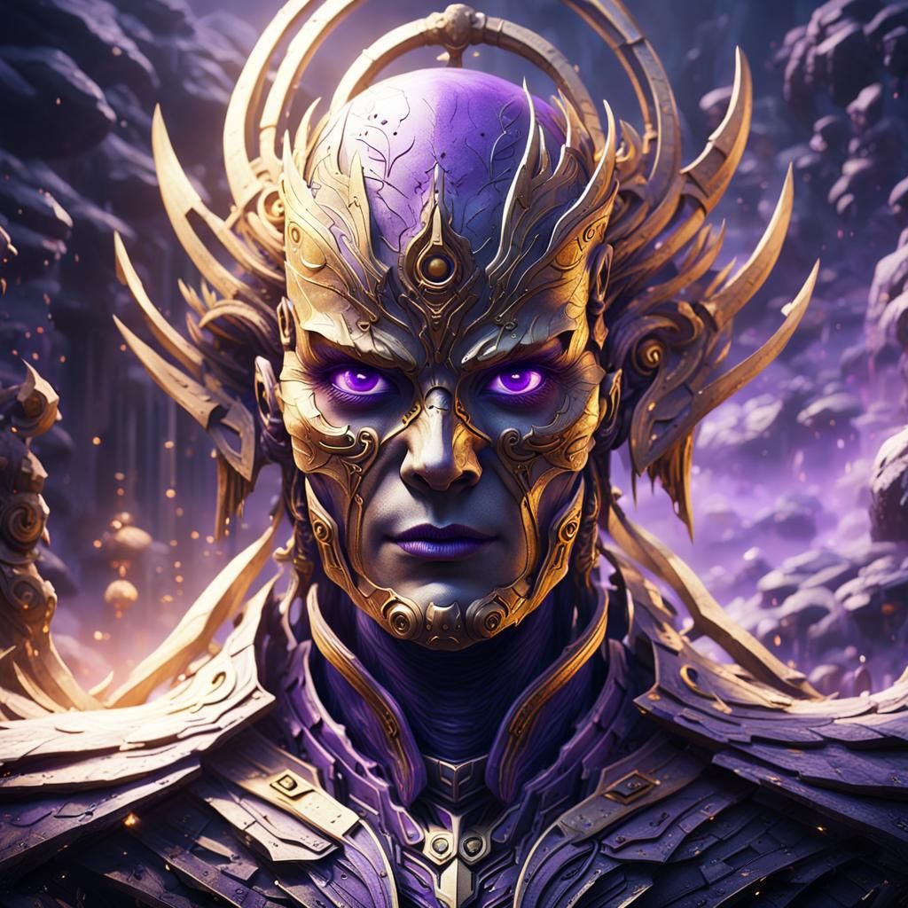 purple eye
