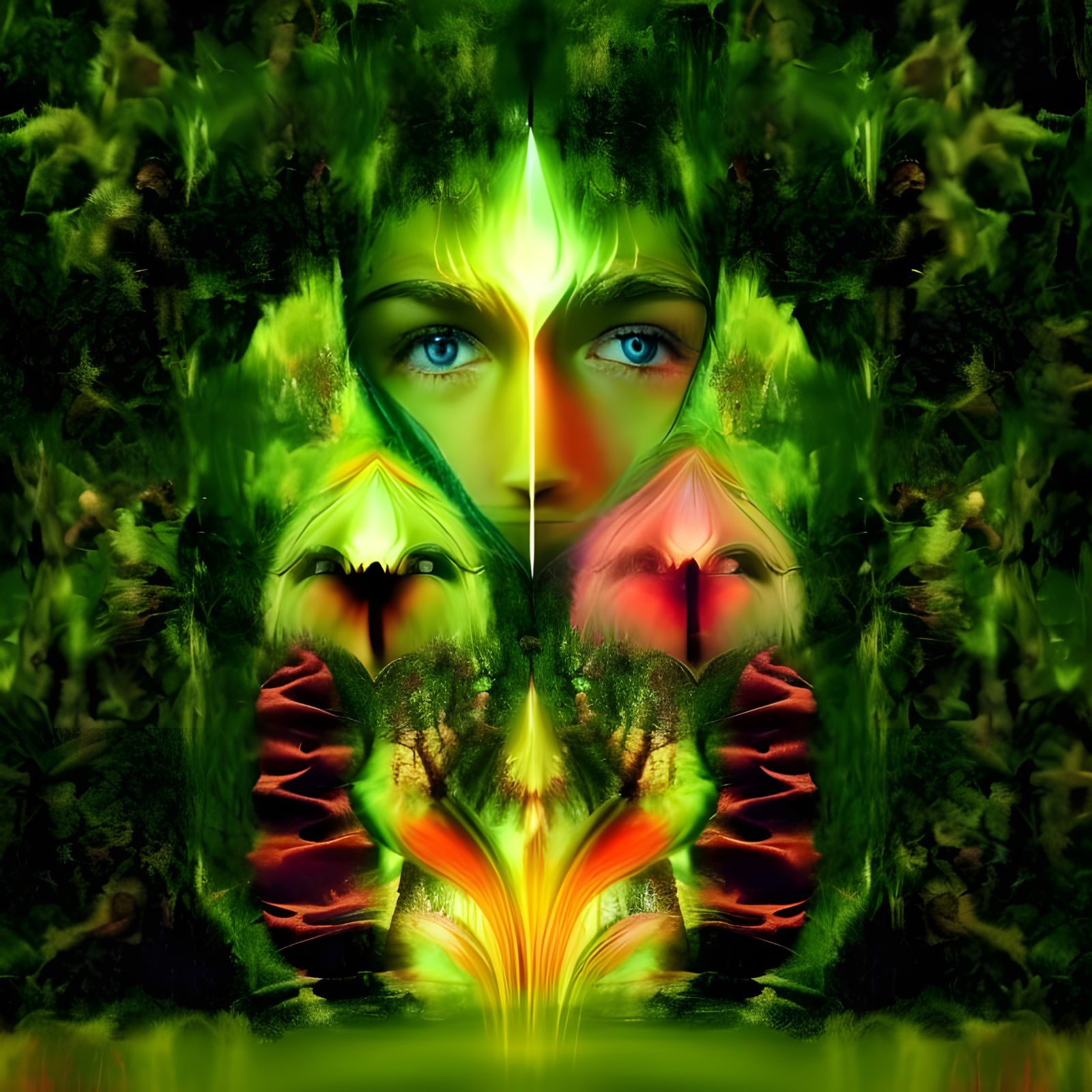 Faces of Nature (#4) - AI Generated Artwork - NightCafe Creator