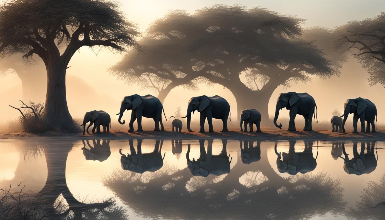 walking between baobab trees  by @Harmanna