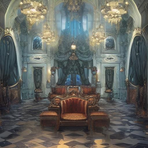 Royal cafe  detailed matte painting, deep color, fantastical, intricate detail, splash screen, complementary colors, fan...
