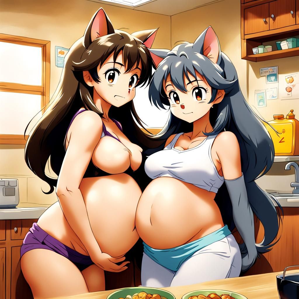Lesbian Tom and Jerry cartoon pregnant