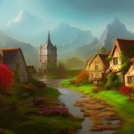 Countryside village #7