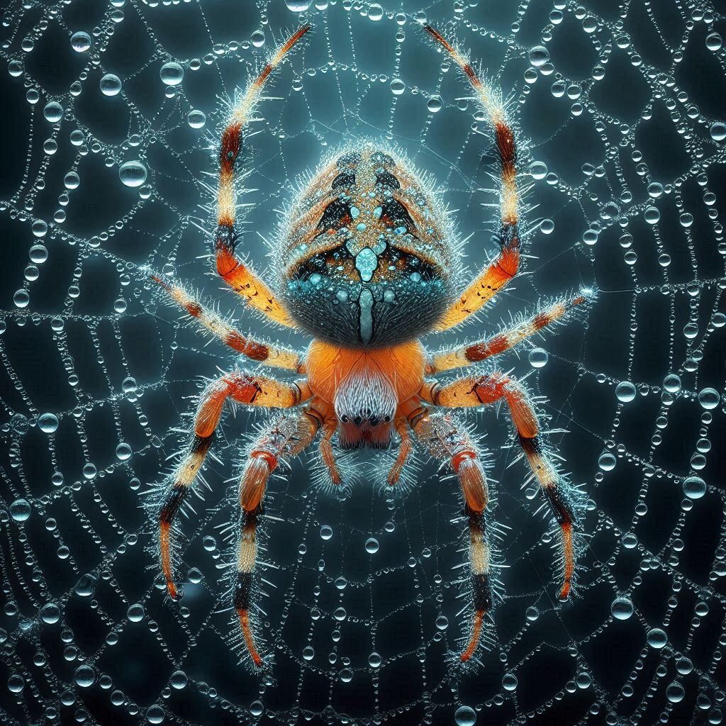 Spider in her web