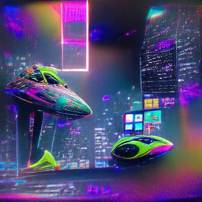 Neon Spaceship
