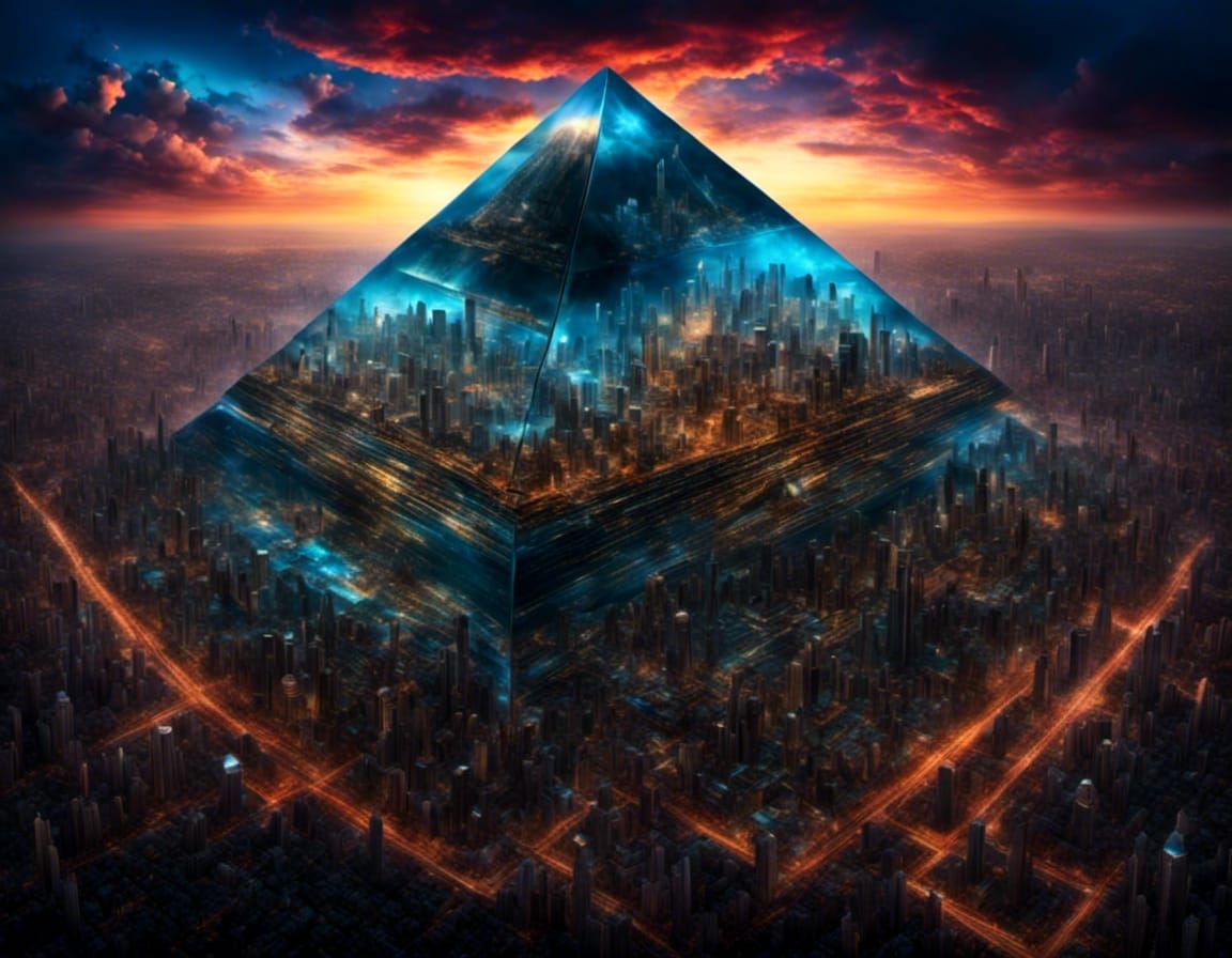 Pyramidal city of the future