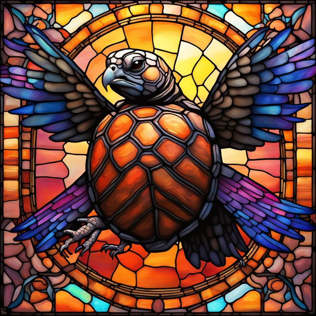 Stained Glass Tortoise