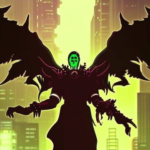 Cyberpunk demon prince