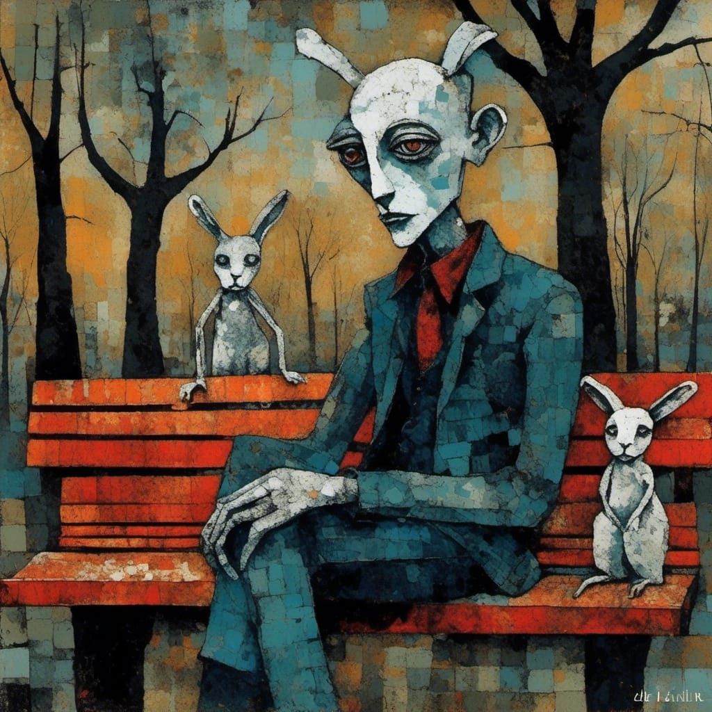 A Rabbit in the Park