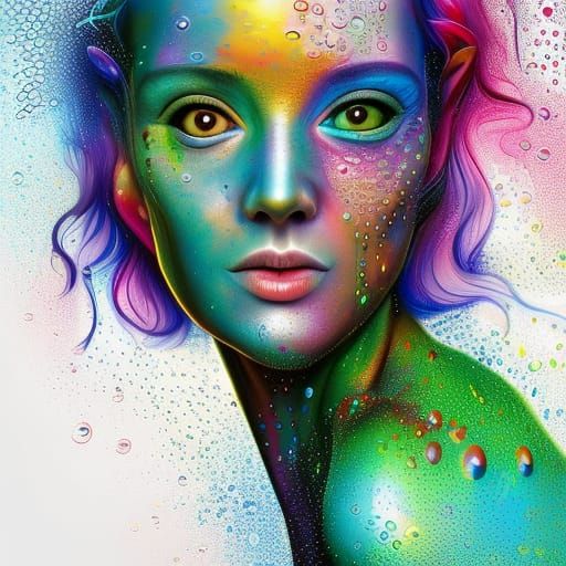 Paint Splatter Portrait pt2