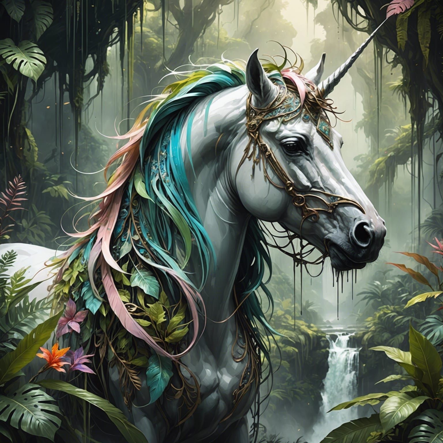 Mythical Unicorn 1O  by @MDMF