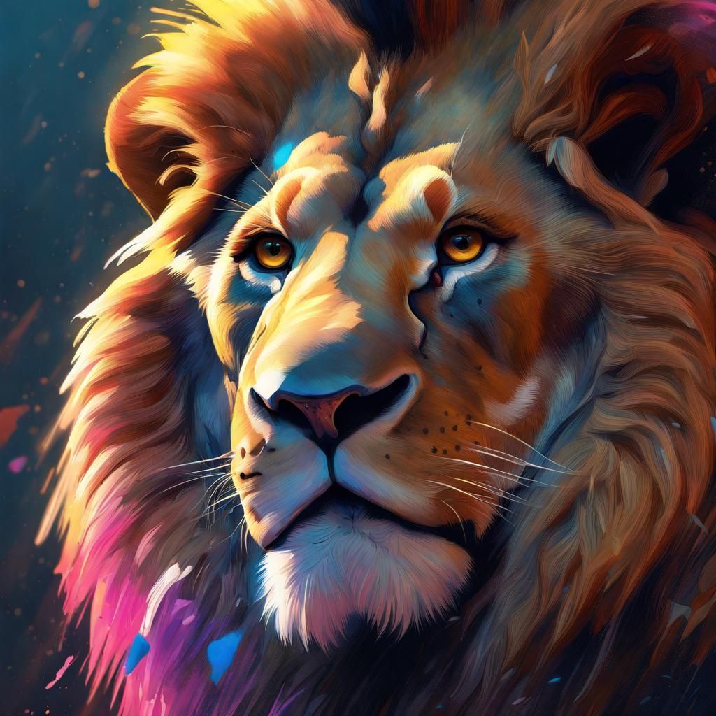 Lion - AI Generated Artwork - NightCafe Creator