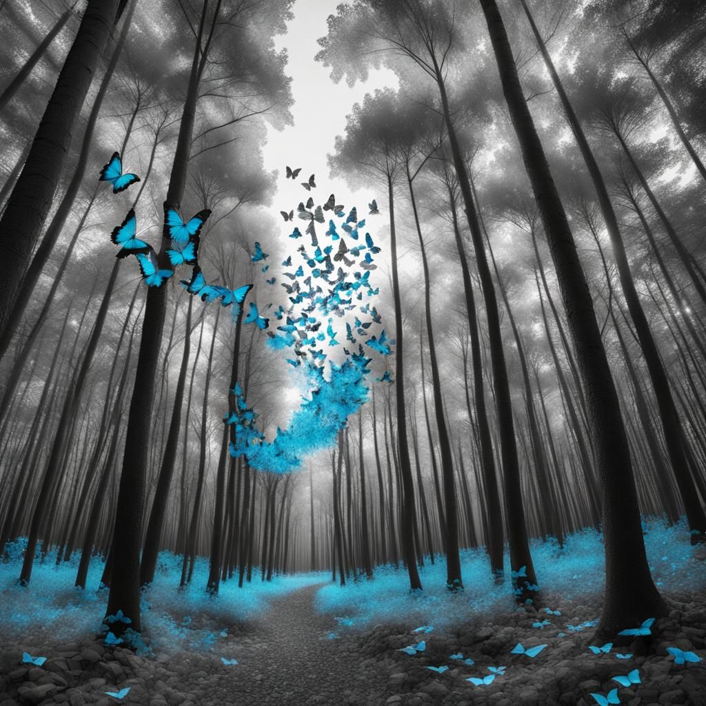 Bright Blue Shining Through  by @SueL