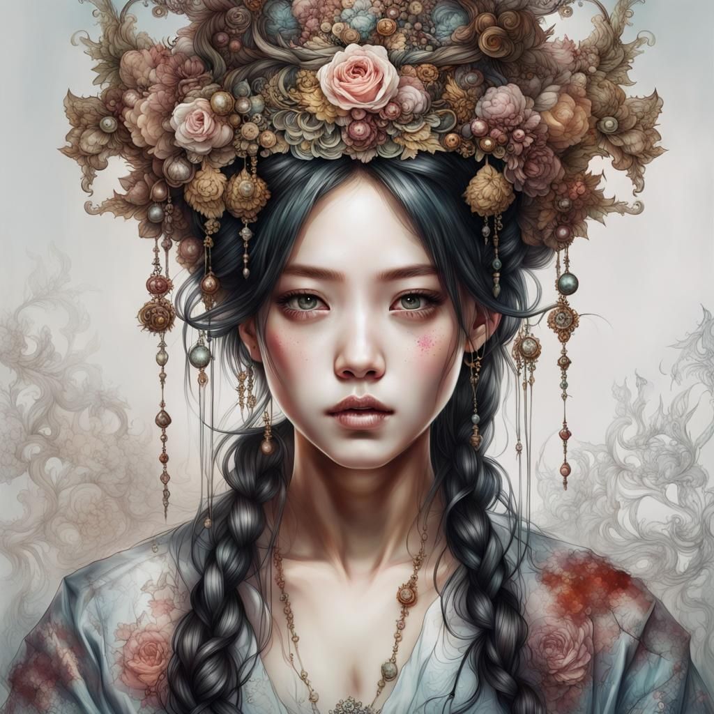 Beautiful Korean Girl - AI Generated Artwork - NightCafe Creator