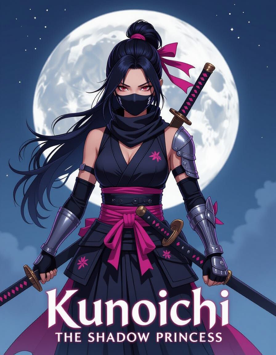 Kunoichi: The Shadow Princess Video Game Cover   by @WIMZ95