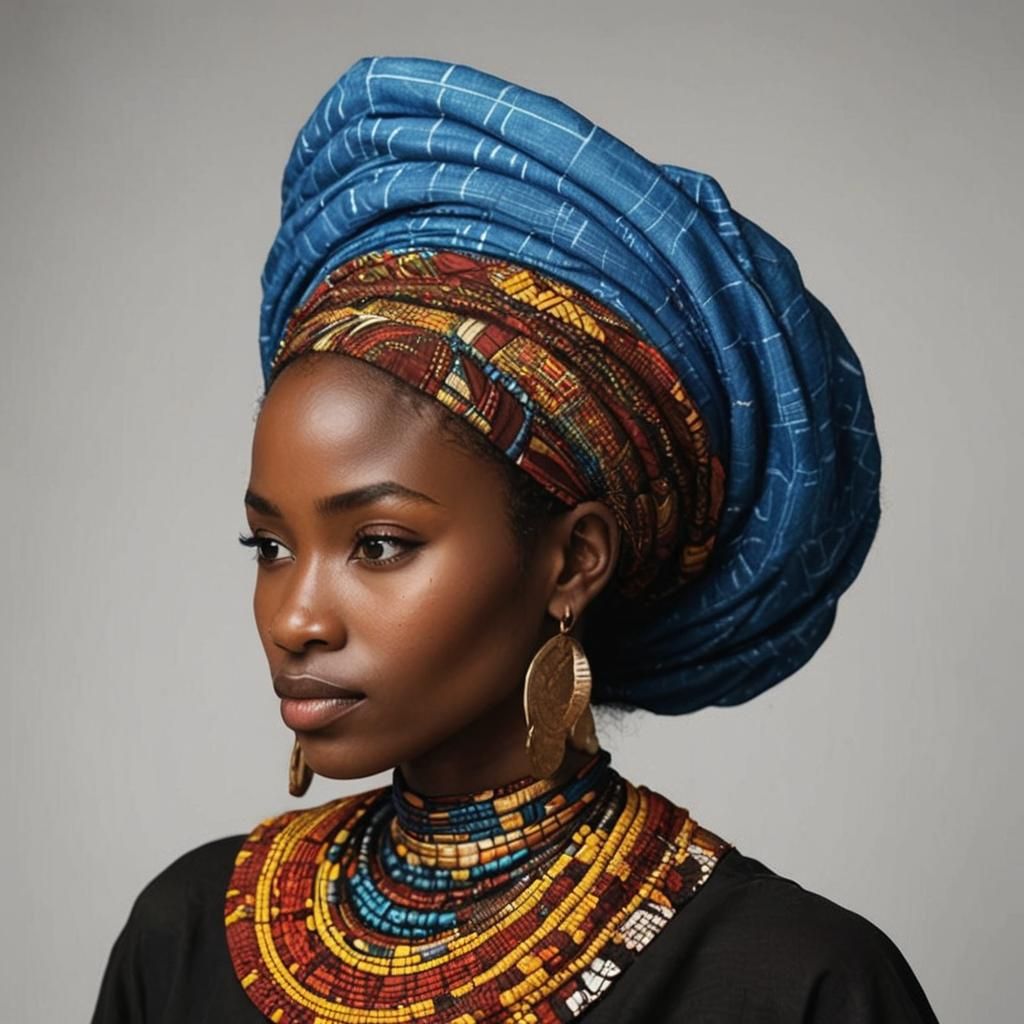 AFRICAN WOMAN SIDE FACE  by @yavana