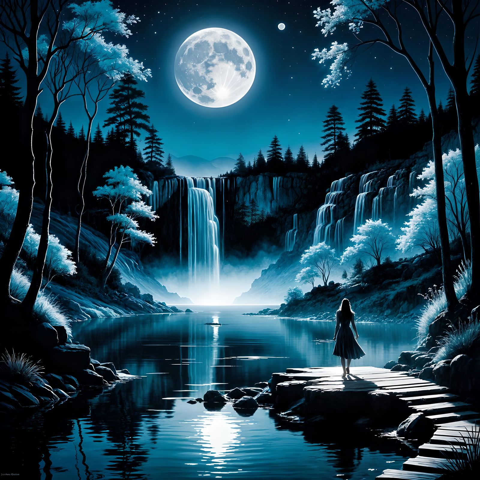 Moon bathing  by @BulletGirl