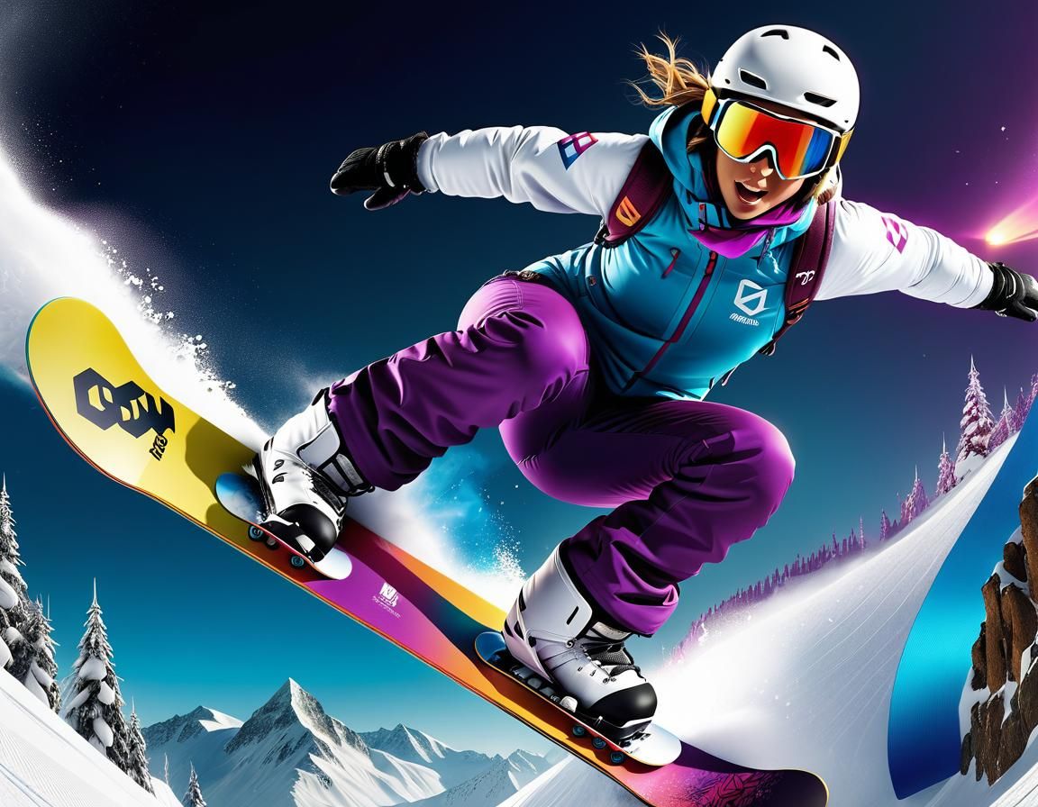 Spectacular SnowBoard  by @draconewcal