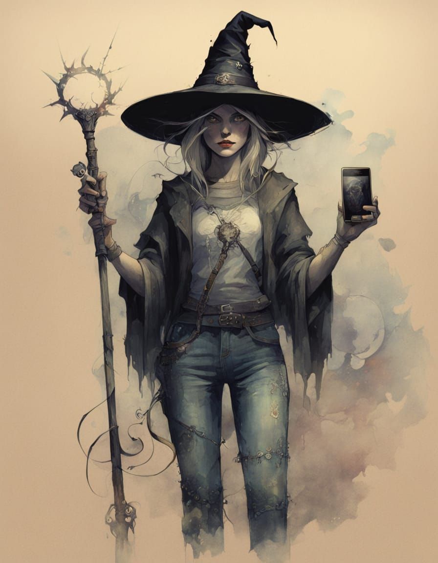 A Contemporary Witch  by @Jorge