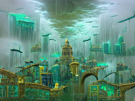 The Flooded city of Atlantis
