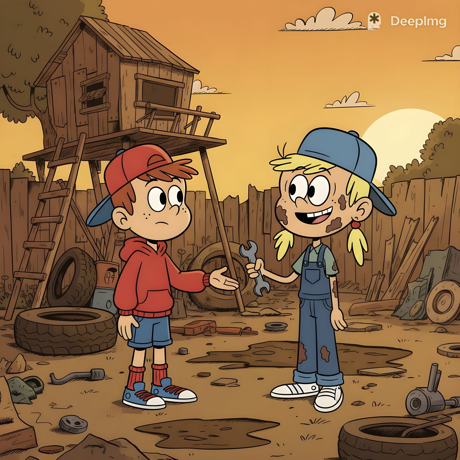 Alvin meeting Lana Loud