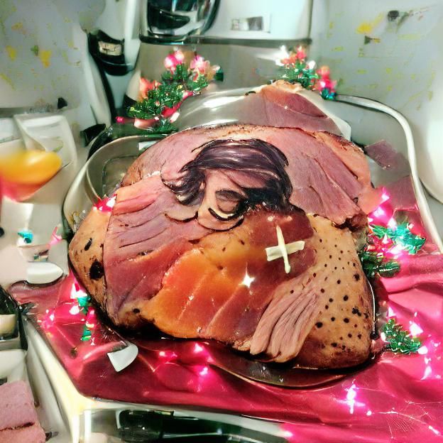 Lesbian Jesus baked a delicious Christmas ham