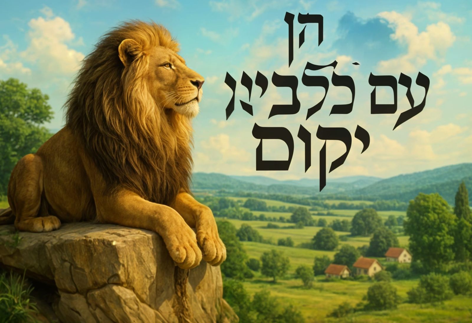 Abstract Hebrew Letter in Pure Black