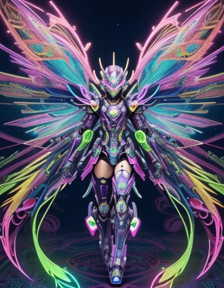 (masked robot magical boy with cyber protective mask, many demon inspired machine parts:1,7), full body shot 8k resoluti...