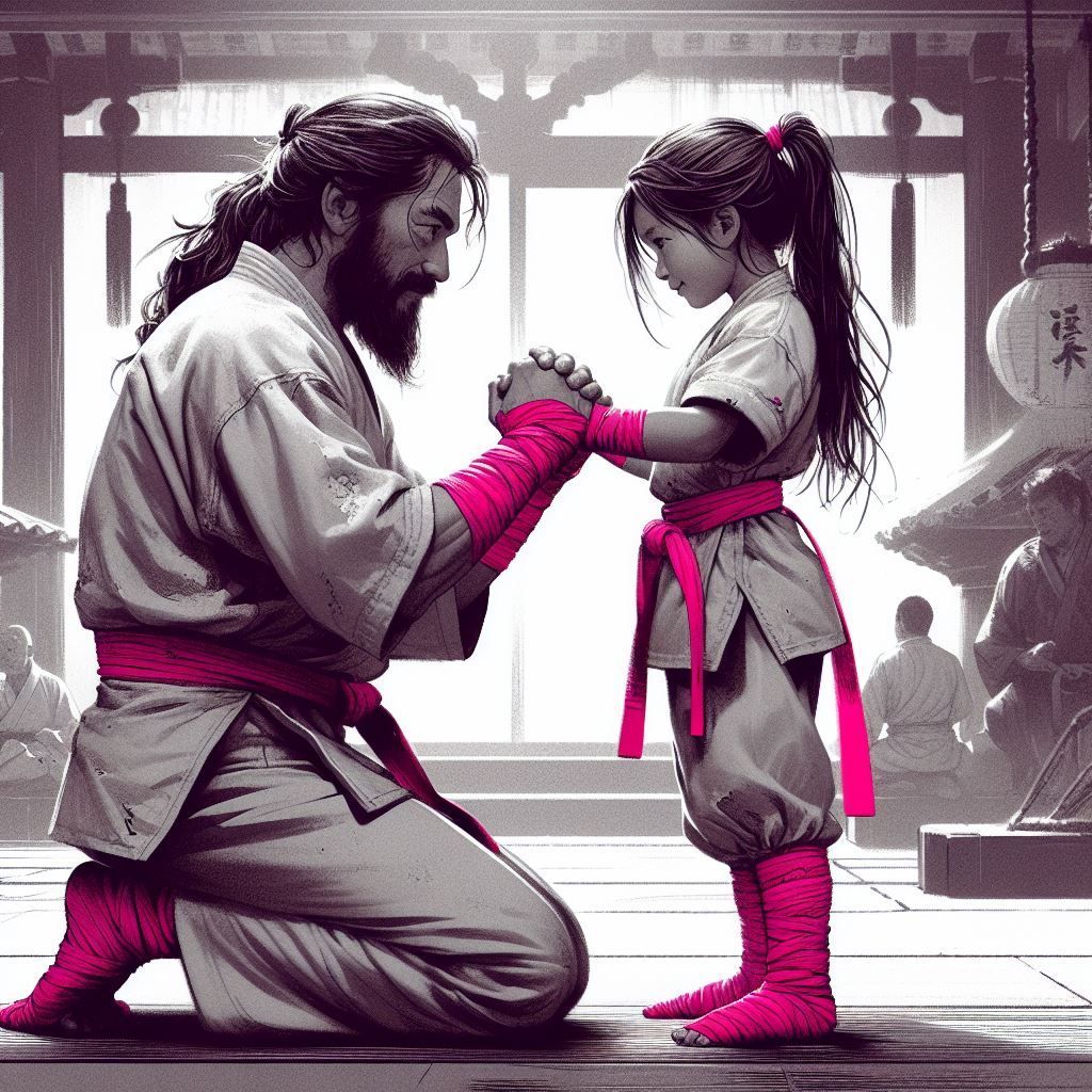 Kung-fu Kid trains with her Papa series