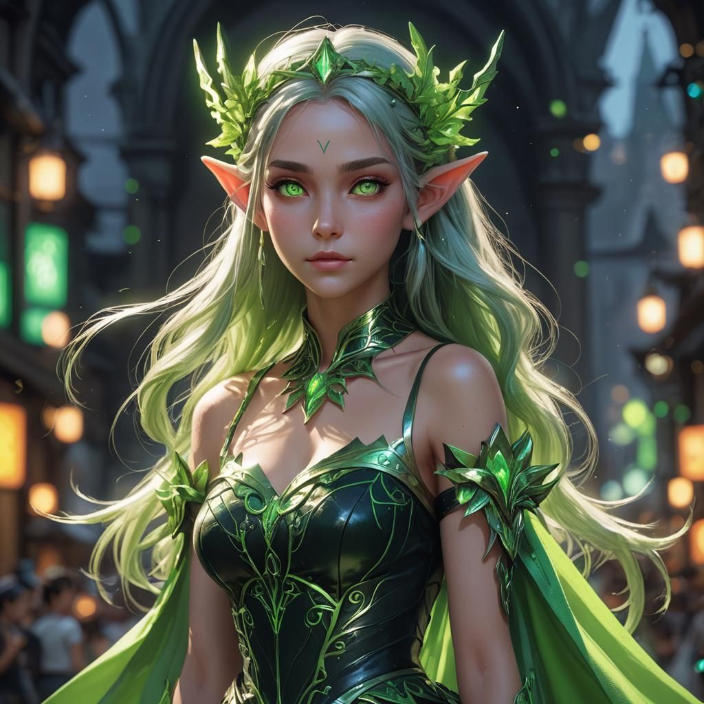 beautiful forest elf princess