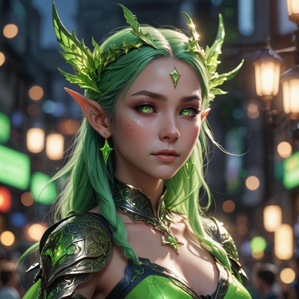beautiful forest elf