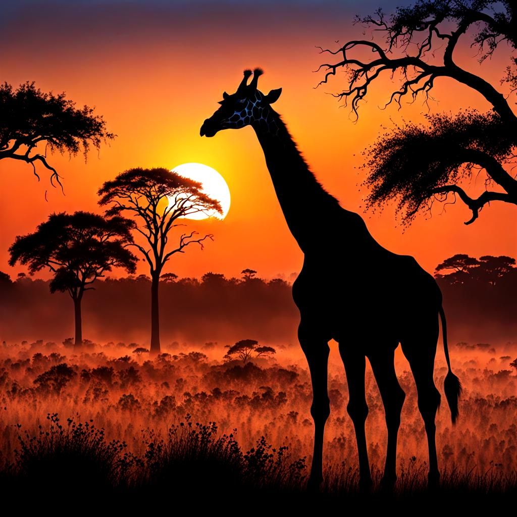 Savannah sunset  by @Somei