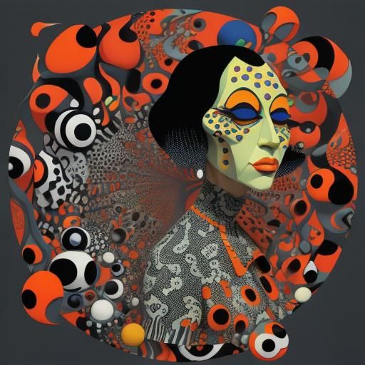 "Yayoi Kusama Zdzislaw Beksinski Stephen Gammell Norman Rockwell Tim Burton Dr. Seuss"