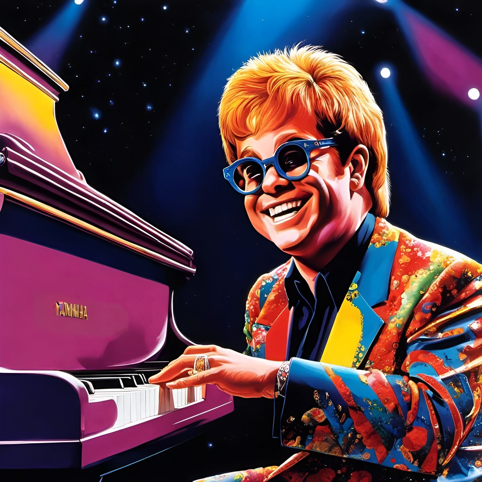 1980s Elton John🎙️🎹💜*ENHANCED*