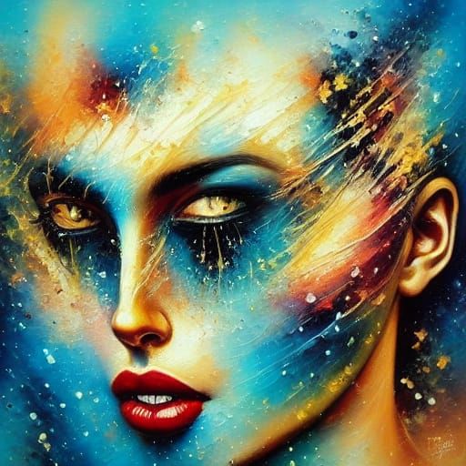 Dadaism Protesters in Street with Soft Pastel Hues