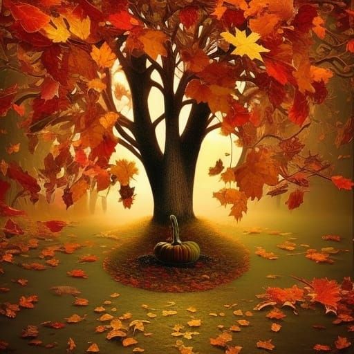 They say that all good things must end some day Autumn leave...