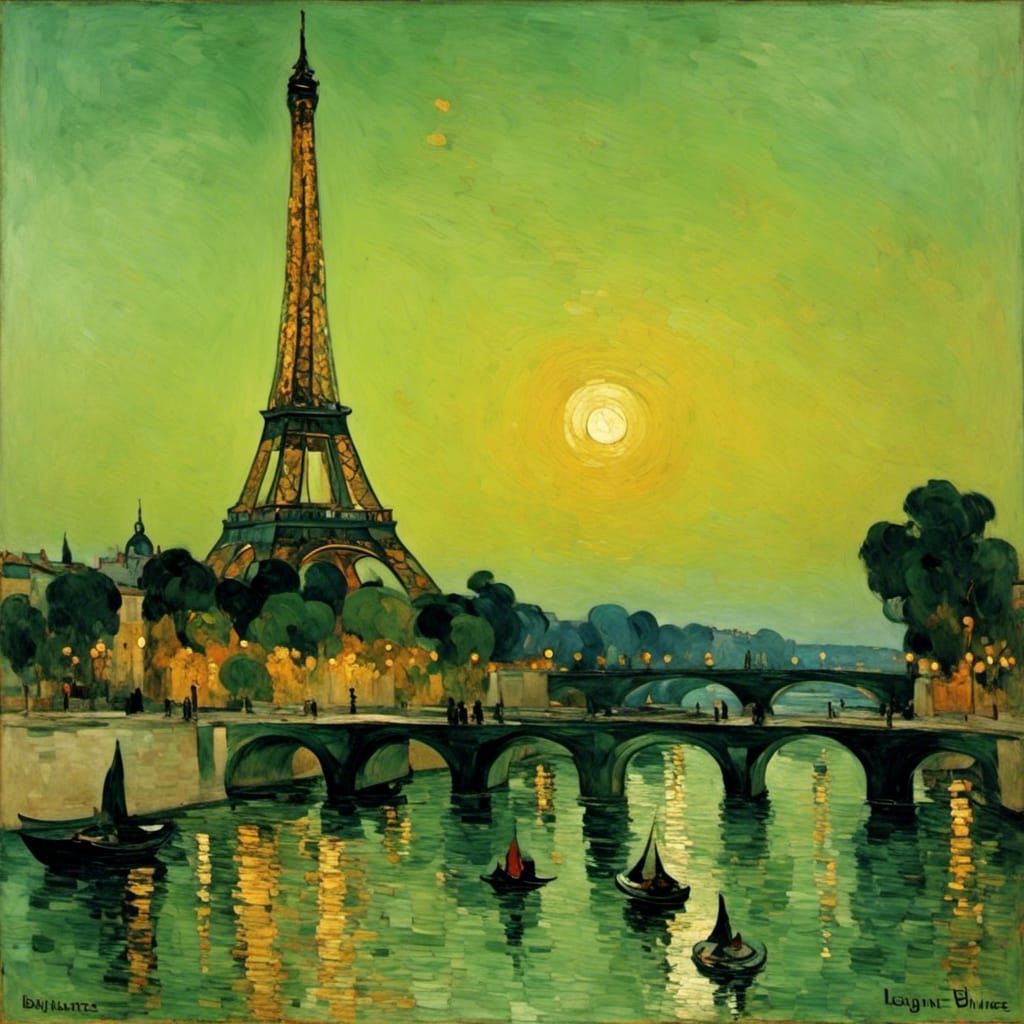 Eiffel Tower at night