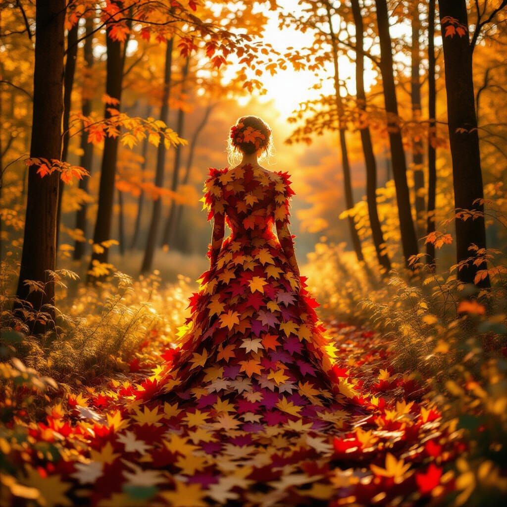Made of Autumn Leaves  by @Gothic Angel