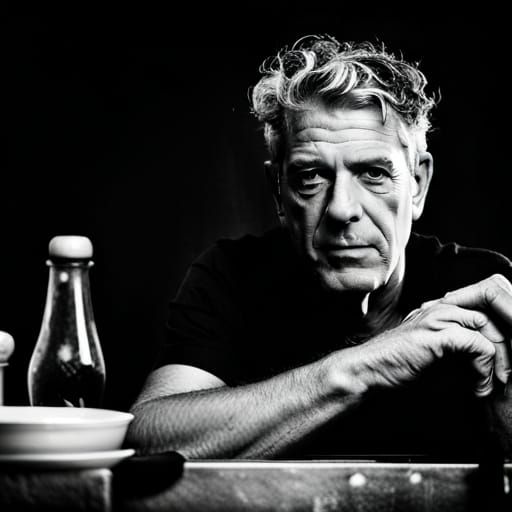 Anthony Bourdain cooking Gordon Ramsay