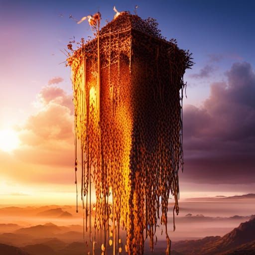 Hanging garden AI Generated Artwork NightCafe Creator