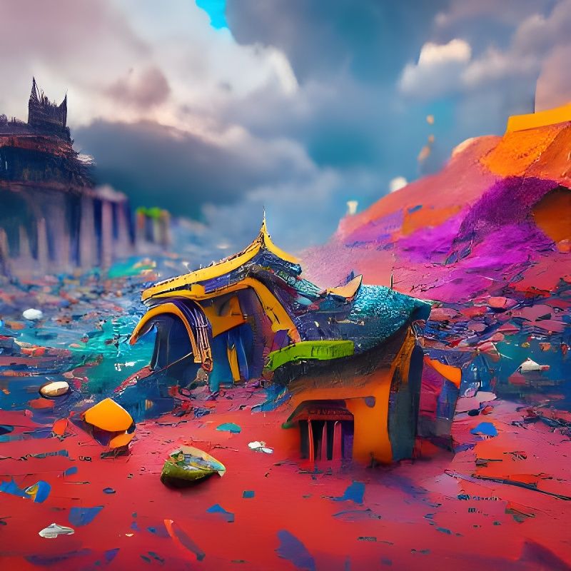 Shattered remains of Candyland