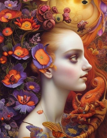 by roman bozhkov, Hannah Yata, catherine abel, Louis Wain, Marta dahlig. Highly detailed, intricate details, beautiful, ...