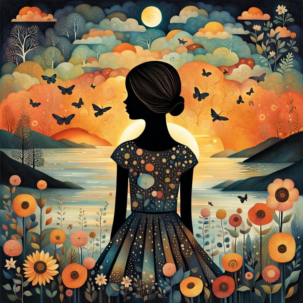 This stunning 8K digital artwork by Amanda Clark and Olga Kvasha is a mesmerizing collage of Nostalgic Memories of Youth...
