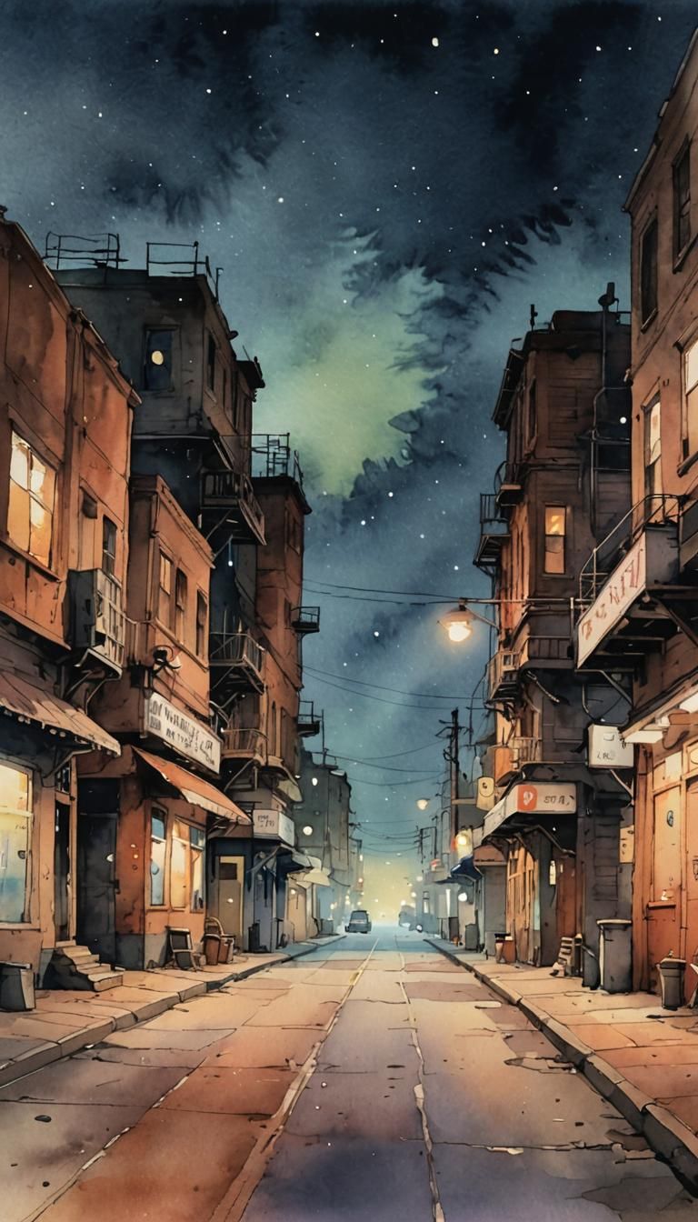 Street at night