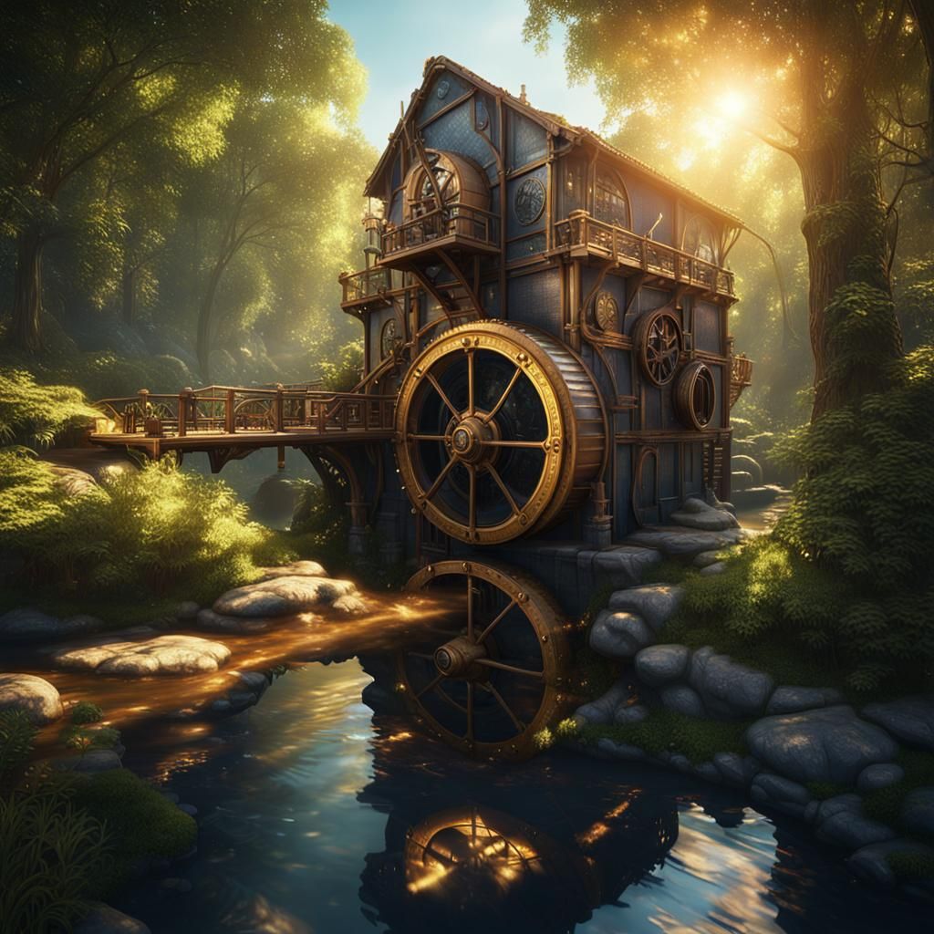 Old Watermill  by @raliling 