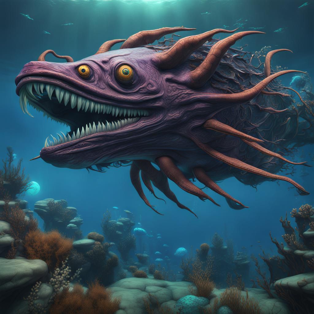 Leviathan from Subnautica - AI Generated Artwork - NightCafe Creator