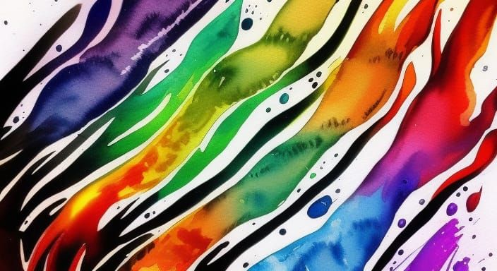 rainbows on fire