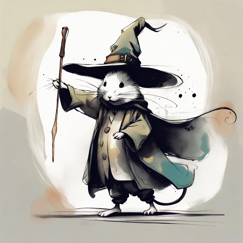 Mouse Wizard - AI Generated Artwork - NightCafe Creator