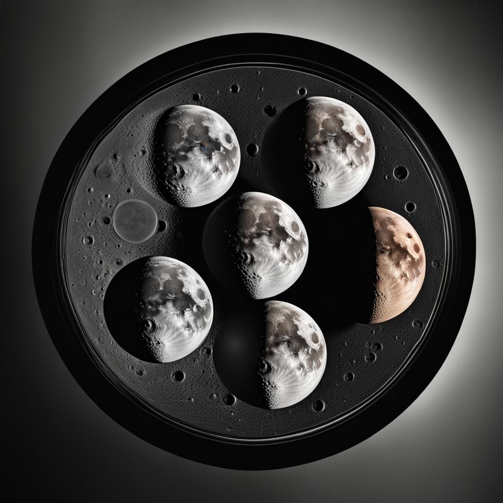 all phases of the moon in a closed