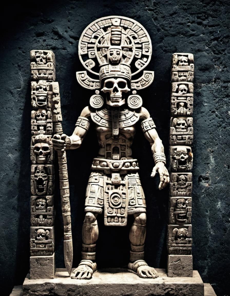 Ah Puch, the Mayan god of death - AI Generated Artwork - NightCafe Creator