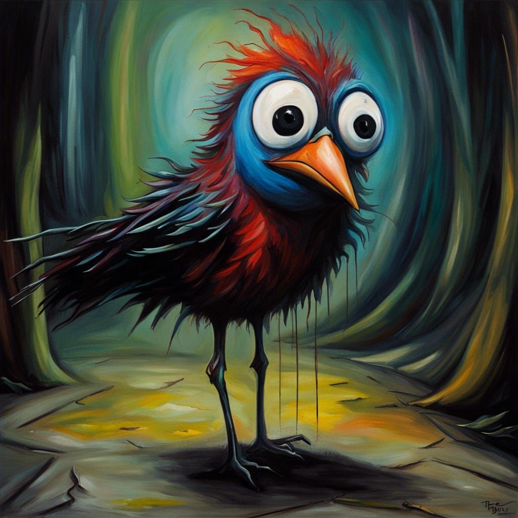 Bird Oil Painting
